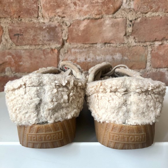 TRETORN Women's Faux Fur Sherpa Teddy Fleece Sneaker Nylite18plus  | Size 6.5 - Picture 2 of 11